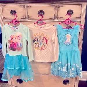 Princess bundle 👸🏻 dresses & shirt ✨4T